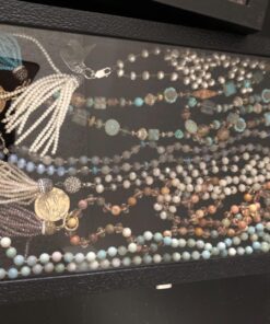 Novel Box Large Glass Top Black Leatherette Metal Clasp Jewelry Display Case 14.75X8.25X2.1 + NB Cleaning Cloth Large: 14.75X8.25X2.1 20 71hkKcBXiKL