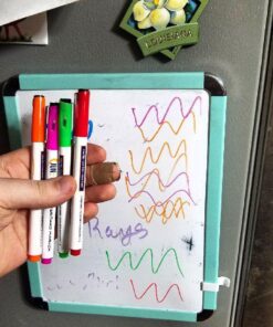 June Gold 32 Assorted Colored Dry Erase Whiteboard Markers, Fine/Bullet Tip, 2 sets of 13 Unique Colors With 8 Black Markers, Low Odor, Slim Barrel & Vivid Lines 32 Colored Bullet Tip Markers 22 71hkuUZFQCL