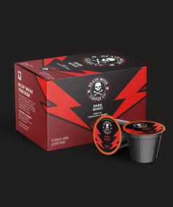 Death Wish Coffee, Dark Roast Single-Serve Coffee Pods, 10 Count 10 Count (Pack of 1) 40 71hlQ8WNUAL