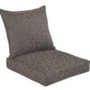BOSSIMA Indoor/Outdoor Black/Gold Damask Deep Seat Chair Cushion Set,Spring/Summer Seasonal Replacement Cushions
