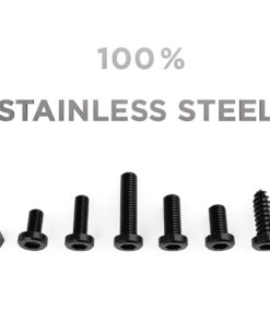 Rightcar Solutions License Plate Ultimate Screw Kit, Stainless Steel (Black) Black 11 71hm16yUhtL