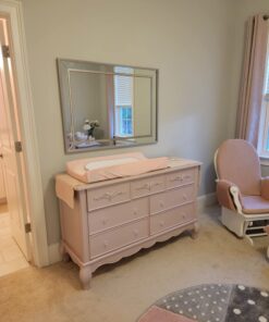 Evolur Aurora Dresser, 54x20.3x34 Inch (Pack of 1), Dusty Rose Evolur Aurora 7 Drawer Double Dresser 25 71hoeQIdI8L