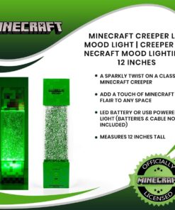 Minecraft Creeper Glitter Motion Light | 12-Inch LED Mood Light Battery Lamp 17 71hokbsaxzL