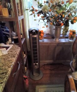 Lasko Oscillating Tower Fan, Remote Control, Timer, 3 Quiet Speeds, for Bedroom, Living Room and Office, 42", Silver, T42951 Silver T42951 44 71hoz43iiML