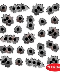 Alternative view of Beistle Bullet Holes Wall Decorations For 20's Theme, Western Party Supplies, Crime Scene Investigation 1 piece