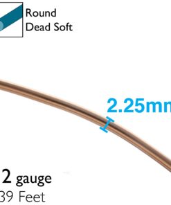 The Beadsmith Anodized Aluminum Wire – 12 Gauge – 39 feet – Light Copper Color – Bendable Craft Wire Used to Jewelry Making, Wire Wrapping, Sculpting, Floral, Modeling and Other DIY Arts & Crafts 13 71hqxleVCeL 2