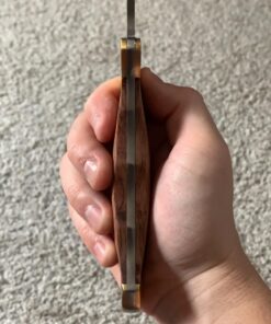 Mossy Oak 14-inch Bowie Knife, Full-tang Fixed Blade, Wood Handle Hunting Knife with Leather Sheath for Camping, Hiking, Survival 40 71hqz4f4f L