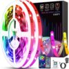 Tenmiro Led Lights for Bedroom 100ft (2 Rolls of 50ft) Music Sync Color Changing Strip Lights with Remote and App Control RGB Strip, for Room Home Party Decoration 12 71hrEz6LYvL
