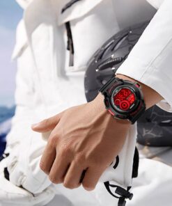 FANMIS Mens Military Multifunction Digital Watches 50M Water Resistant Electronic 7 Color LED Backlight Black Sports Watch red 26 71hrTx2t39L