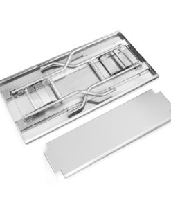 Royal Gourmet Commercial Stainless Steel Double-Shelf Folding Work Table, 48" L x 24" W 22 71hrXE0zpaL