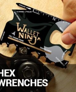 Wallet Ninja Multitool Card – 18 in 1 Credit Card Multi-Tool (Bottle Opener, Can Opener, Screwdrivers, Phone Stand & More) – Black 30 71hsw1wvs2L