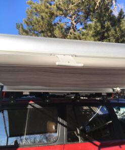 Camco Gray RV Party Light Holder - Easily Slides Into Awning Roller Bar Channel, Each Hanger Supports Up to 15 lbs - 7 Pack (42693) Awning Light Holder 13 71htcUWBNL