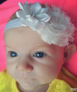 QandSweet Baby Girl Headbands with Polygonal Flower Inlay Rhinestone for Photography (10 Pack) 10Pack 3.5x2.3 30 71hteJJs1 L