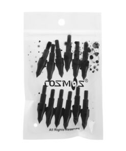 Cosmos 12 Pcs Screw-in Archery Bullet Points Arrow Tips Archery Target Practice Hunting Arrow Points for Recurve, Compound Bow, Crossbow, 100 Grain Each 20 71htjpkTVOL