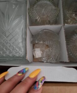 Bormioli Rocco Selecta Collection Whiskey Gift Set – Sophisticated Etched 33.75oz Decanter & 6 9.5oz Glass Tumblers With Starburst Detailing – For Whiskey, Bourbon, Scotch & Liquor 7 Piece Set Standard Packaging 52 71hu2flulRL