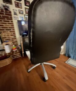 BestOffice Office Chair Cheap Desk Chair Ergonomic Computer Chair with Lumbar Support Arms Headrest PU Leather Modern Rolling Swivel Executive Chair for Back Pain Women Men Adults,Black Black 47 71huFlS6oGL