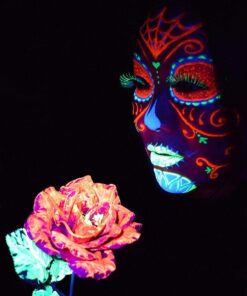 UV Glow Blacklight Face and Body Paint - Neon Fluorescent (0.34oz (Pack of 6)) 0.34 Ounce (Pack of 6) 28 71huHEmjGyL