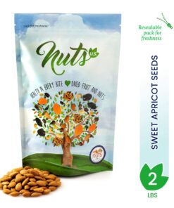NUTS U.S. - Sweet Raw Apricot Kernels (Seeds) | Unpasteurized and Non-GMO | No Sulphure | Packed In Resealable Bags!!! (2 LB) 2 Pound (Pack of 1) 11 71huWHHbM1L