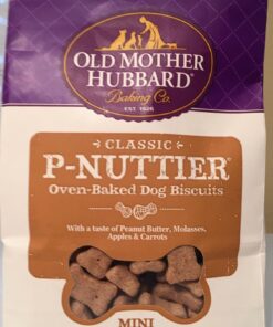 Old Mother Hubbard by Wellness Classic P-Nuttier Natural Dog Treats, Crunchy Oven-Baked Biscuits, Ideal for Training, Mini Size, 20 ounce bag Mini Biscuits Peanut Butter 1.25 Pound (Pack of 1) 36 71hund2C1XL