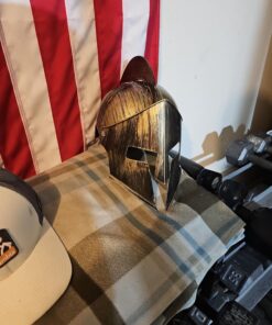 Medieval Knight Gladiator Spartan Gold Roman Warrior Greek Costume Helmet 22 71hvEnG9lQL