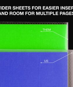 Samsill Heavy Duty Sheet Protectors 8.5 x 11 Inch, Page Protectors for 3 Ring Binder, Non-Glare Sheet Protector, Letter Size, Top Loading, Acid Free, 200 Pack 18 71hvkFqIV L