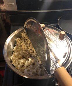 Original Whirley-Pop Popcorn Popper Kit - Metal Gear - Stainless Steel - 1 Real Theater All Inclusive Popping Kit 23 71hvr19EgL