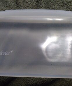 Stasher Reusable Silicone Storage Bag, Food Storage Container, Microwave and Dishwasher Safe, Leak-free, Sandwich, Clear Single 63 71hvuh0IRaL