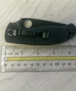 Spyderco Tenacious Folding Utility Pocket Knife with 3.39" Black Stainless Steel Blade and Durable G-10 Handle - Everyday Carry - PlainEdge - C122GBBKP 43 71hw3ri9mL