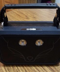 DOSS Bluetooth Speaker, Traveler Wireless Bluetooth Speaker with 20W Stereo Sound and Bold Bass, IPX6 Waterproof, Wireless Pairing, 12H Playtime, 5 Light Modes, Portable Speaker for Outdoor-Black Black 55 71hwNYWQk4L