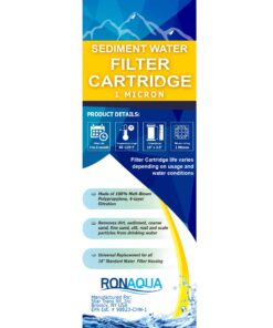 Pack of 25-1 micron 10"x 2.5" Sediment Filter Cartridges Remove Sediment, Slid, Rust WELL-MATCHED with P5, AP110, WFPFC5002, CFS110, RS14, WHKF-GD05 15 71hx1ZUjRkL