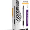 Zebra Pen Jimnie Roller Ball Stick Gel Pen, Black Ink, Medium Point, 0.7mm, 12-Count (44110) 15 71hx7mZughL