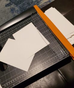 Fiskars Recycled Bypass Paper Trimmer - 12" Cut Length - Guillotine Paper Cutter with Self-Sharpening Blade - Black Guillotine 12" Cutter 27 71hxIcJhfOL