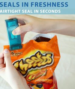 Alternative view of iTouchless Handheld Heat Bag Sealer (2-Pack) for Airtight Food Storage Saver, Reseals Snack Bags, Seals Plastic Aluminum Chip Packs and Commercial Size Repack 2-Packs