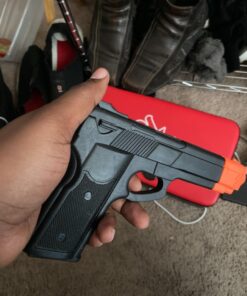 MASTER USA Rubber Training Gun, Black and Red Head Painting, Model Number: 3200BK 31 71hzmtHipnL