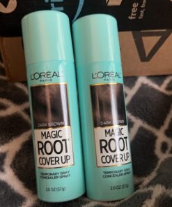L'Oreal Paris Magic Root Cover Up Gray Concealer Spray Medium Brown 4 oz (2 pack) 2 Count (Pack of 1) 20 71hzpfbQUlL