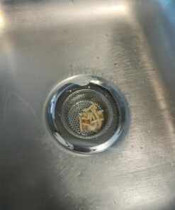 Fengbao 2PCS Kitchen Sink Strainer - Stainless Steel, Large Wide Rim 4.5" Diameter 41 71hzymohOlL