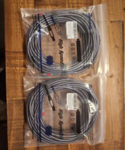 Ruaeoda 3.5mm Aux Audio Cable 30 ft, AUX Cord Braid 3.5mm to 3.5 mm Stereo Audio Cable 1/8 Shielded AUX Headphone Cable Extension Male to Male Outdoor Auxillary Stereo Audio Cable Cord 30 Feet 17 71i nOg5okL