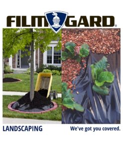 Film-Gard 626031 Construction Plastic Sheeting 10' Width X 100' Length X 6 mil Thick, Black, 1 Count 10'x100' 10 71i rsORauL