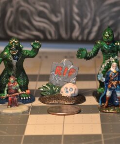 Monster Mini Action Figure Playset- 100 Horror Toy Miniatures w 13 Unique Sculpts - Dracula, Frankenstein, Giant Spiders and More- XL 1/32nd Scale Halloween Character Accessories 22 71i0Tl5qCNL