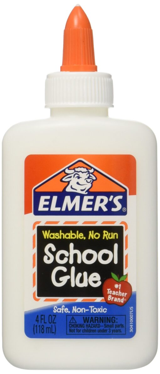 Elmer's Washable School Glue 4 Fl Oz / 118 Ml (Pack of 6)