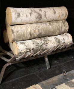 Wilson Set of 3 Large Birch Fireplace Logs (3.5" - 5.5" Diameter x 17”- 18" Long) 17 71i1EC5J3hL