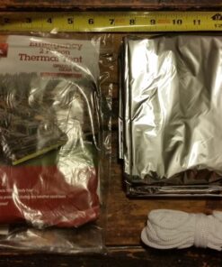 Grizzly Gear Emergency Thermal Tent- Reflective Mylar Survival Shelter- XL Size Waterproof Tube Tent Retains Heat and Fits 2 Adults in All Weather 1 Pack 9 71i1MxQUd2L