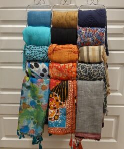 DecoBros Supreme 23 Loop Scarf/Belt/Tie Organizer Hanger Holder, Chrome 29 71i1xZwioDL