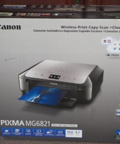 Canon MG6821 Wireless All-in-One Printer with Scanner and Copier: Mobile and Tablet Printing with Airprint™ and Google Cloud Print Compatible 21 71i2wunpUQL