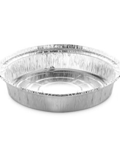 MontoPack 9” Round Aluminum Foil Pans | Disposable Containers with Straight Walls for Storing, Serving, Baking & Reheating | Freezer and Oven Safe, Recyclable, USA-Made | 50-Pack of Tins for Meal Prep 15 71i3CAS7MfL