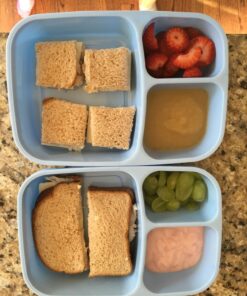 Leakproof, 3 Compartment, Bento Lunch Box, Airtight Food Storage Container (1 Pc) - Blue 44 71i3vSm0EcL