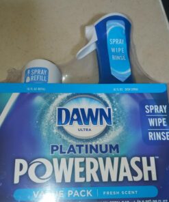 Dawn Powerwash Spray Starter Kit, Platinum Dish Soap, Fresh Scent, 1 Starter Kit + 1 Dawn Powerwash Refill, 16 Fl Oz (Pack of 2) 16 Fl Oz (Pack of 2) 32 71i4PJIiYIL