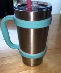 F-32 Handle - 19 COLORS - 20oz Size - Compatible with 20 Oz YETI Tumbler Travel Mug - BPA FREE (20OZ, SEAFOAM BLUE, 1 Count (Pack of 1)) 20ozSeafoam Blue 20.0 ounces 25 71i5cmeJC8L