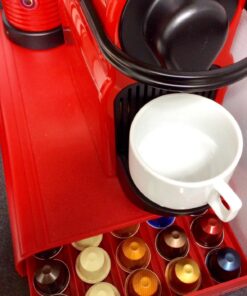 Mind Reader 50 Capacity Nespresso Capsule, 24 Capacity Vertuoline Coffee Pod Storage Drawer Organizer, Red 9.21 x 15.94 x 2.36 25 71i67cHynqL
