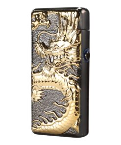 Kivors Electronic Lighter Plasma Arc USB Rechargeable Windproof Flameless Metal Dragon Lighter for Camping Hiking Business Dragon-black 19 71i6GN8oYL